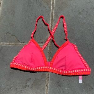 Hot pink bikini top